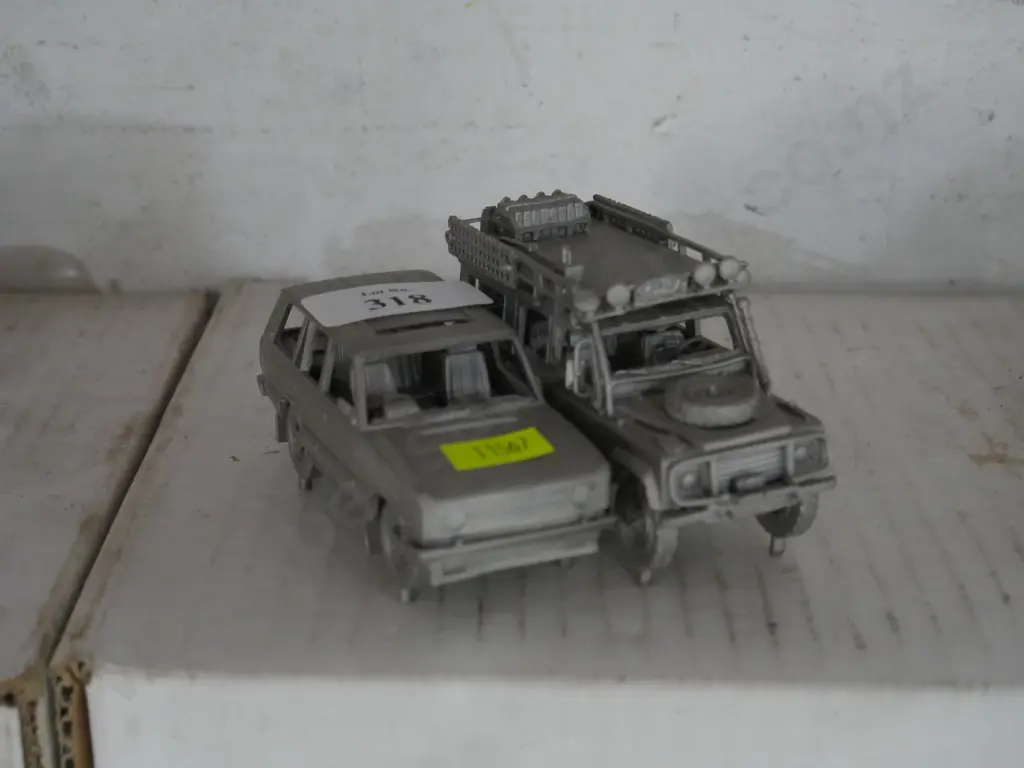2 pewter model cars Image 1++