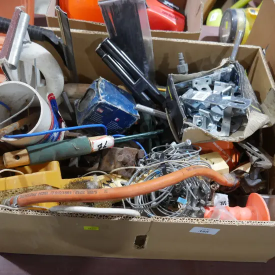 Box of garage sundries