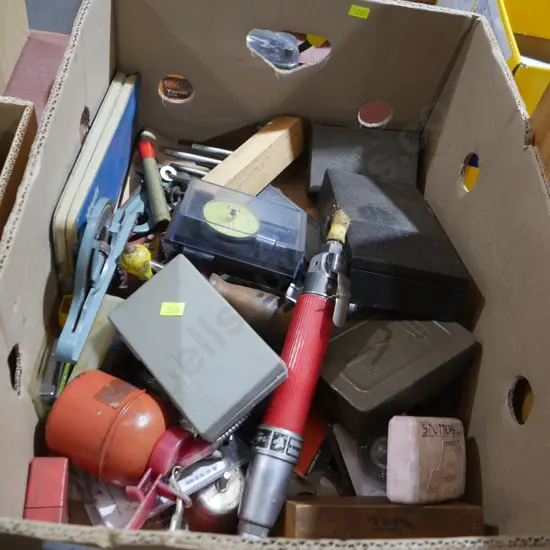 Box of garage sundries