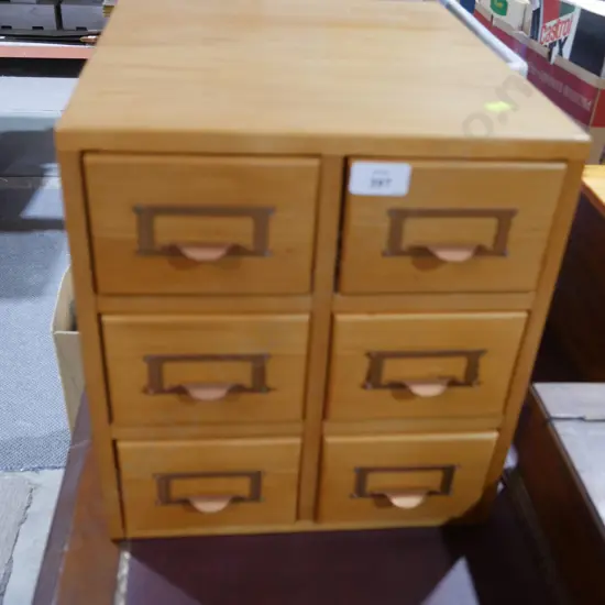 Wooden filing drawers