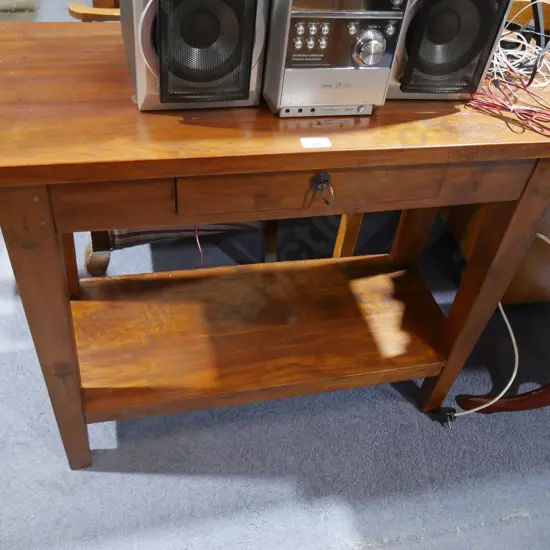 Solid wood hall table