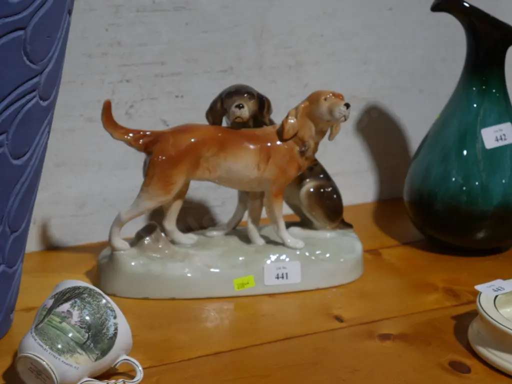 Royal Dux dog ornament Image 1++