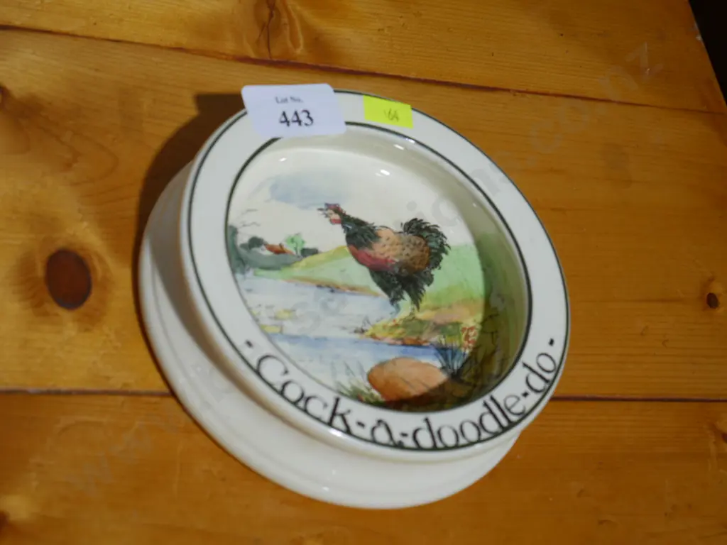 Royal Doulton 'Cock-a-doodle-do children's plate Image 1++