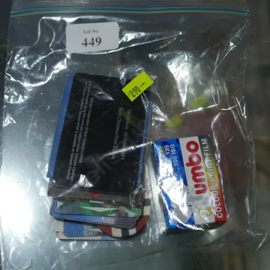 Camera film and phone cards