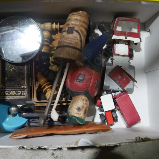 Toy trucks etc