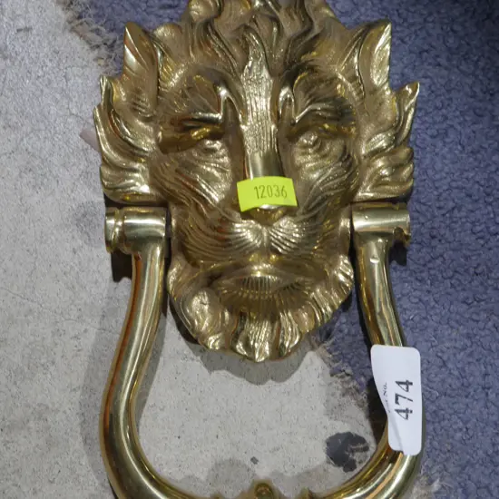 Brass door knocker