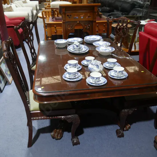 Dining table and four chairs