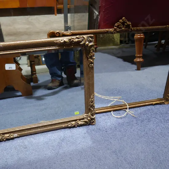 2 gilt framed mirrors