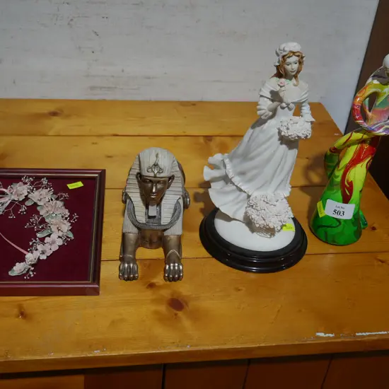 3 figurine ornaments etc