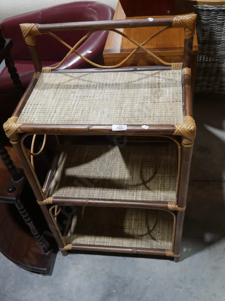Cane 3 tier shelf Image 1++