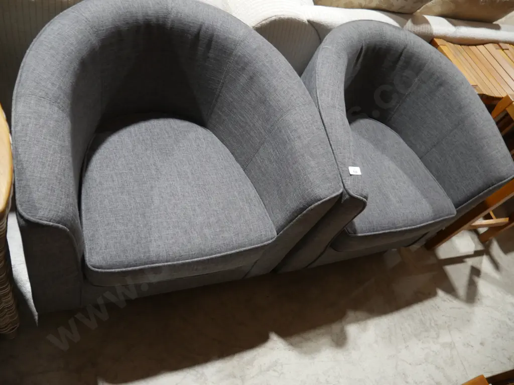 Pair of tub chairs Image 1++