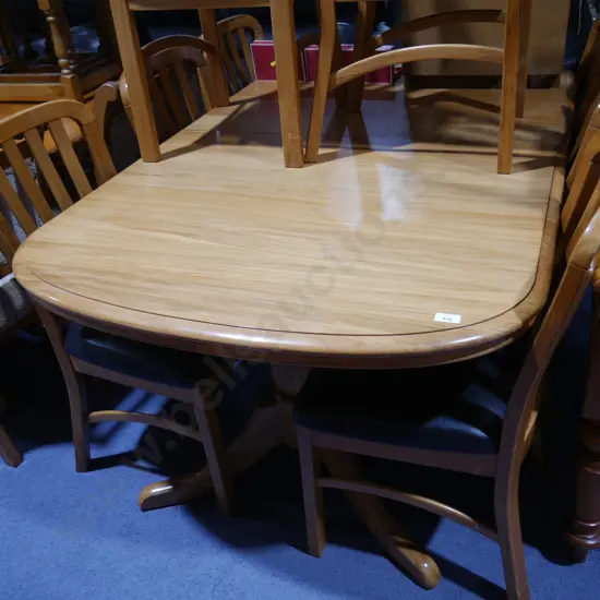 Dining table and 8 chairs
