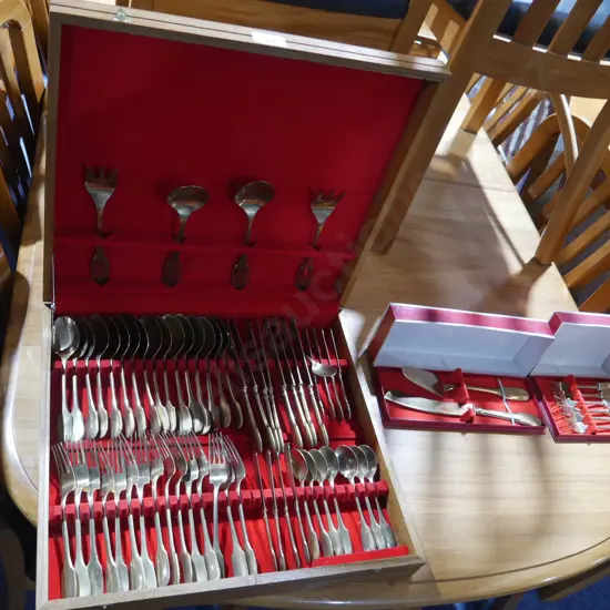 Canteen of cutlery etc