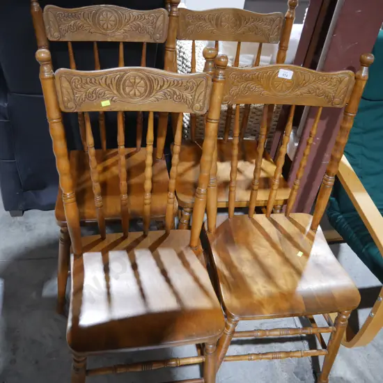 Four dining chairs