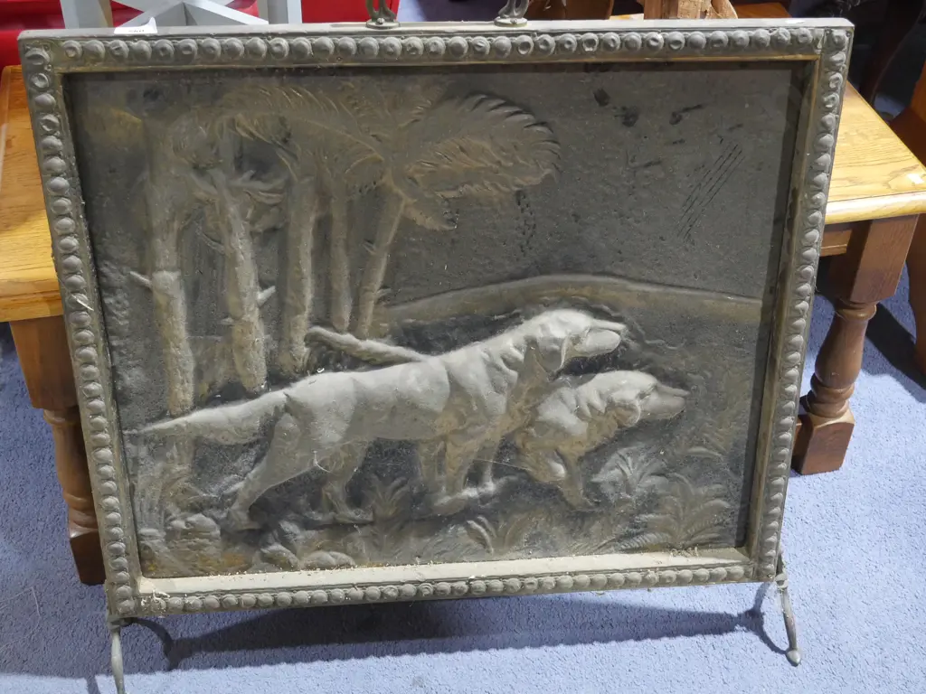 Brass fire screen Image 1++