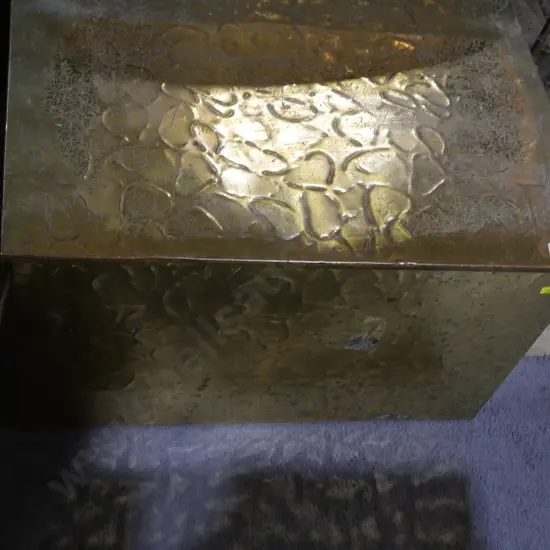 Brass wood box