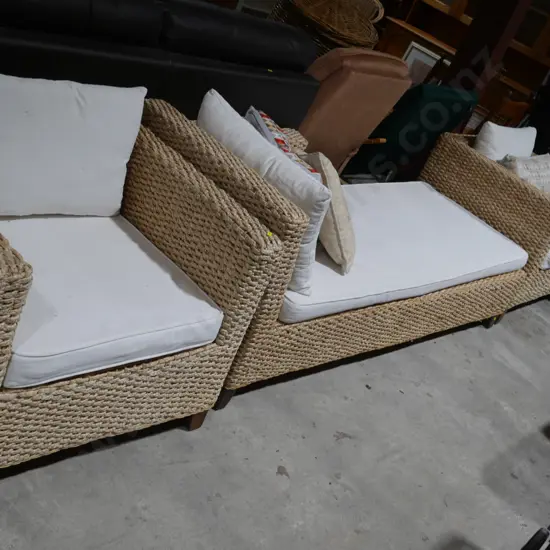 3 piece wicker lounge suite