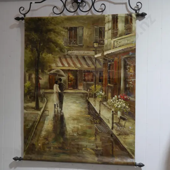 Large canvas painting