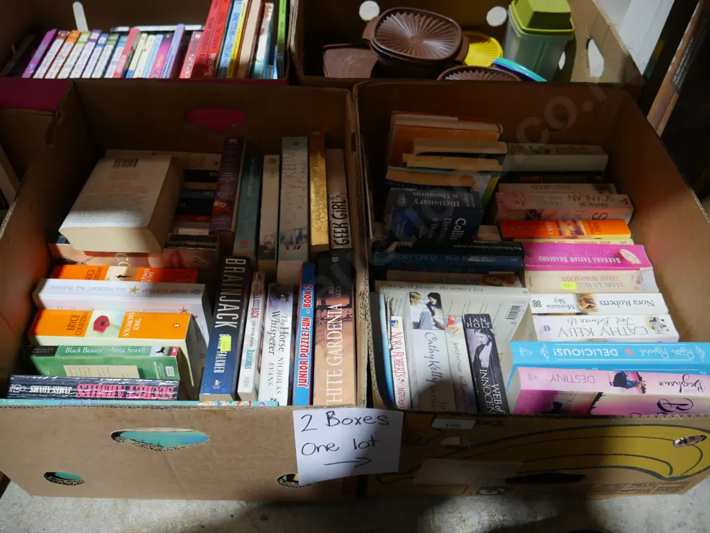 Two boxes of books Image 1++