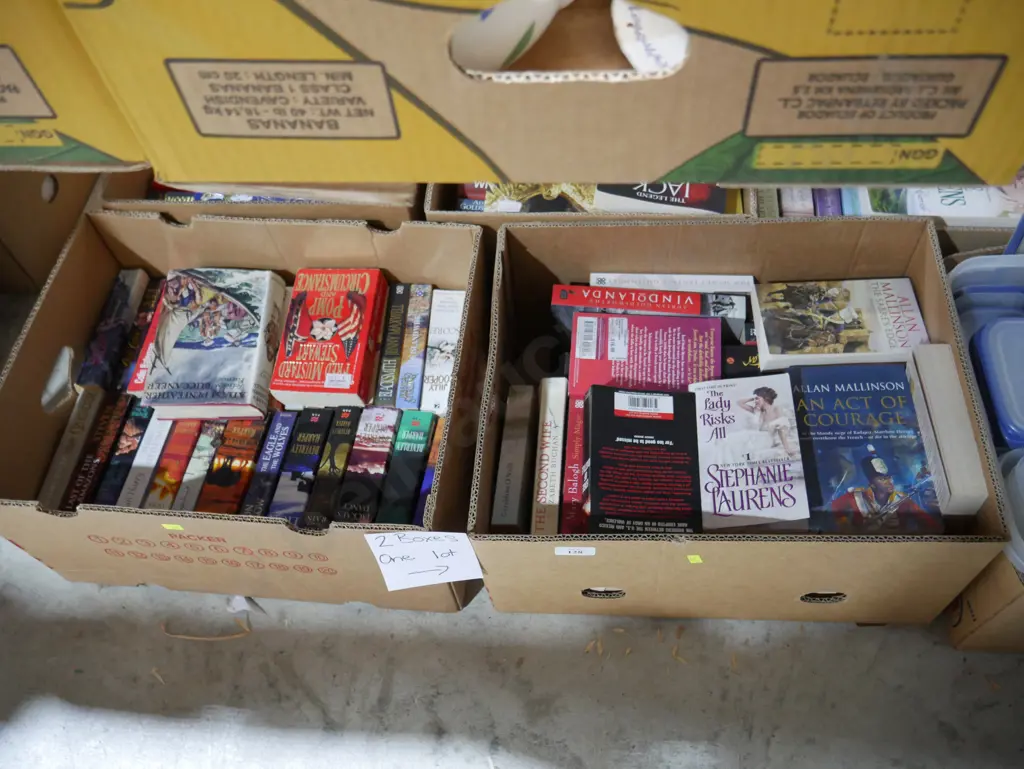 Two boxes of books Image 1++