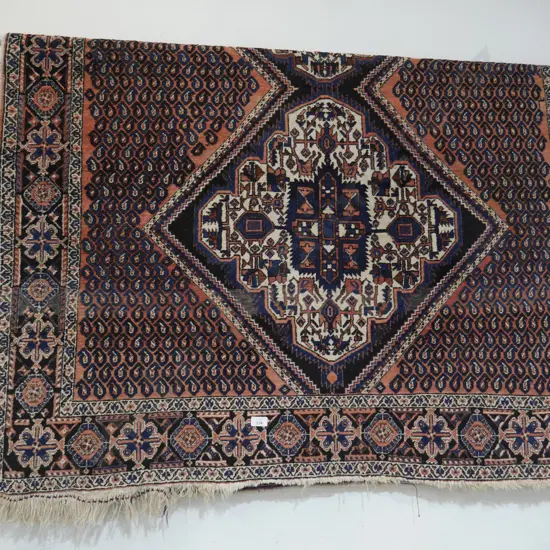 Hand knotted floor rug