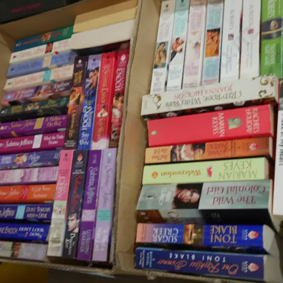 Two boxes of books