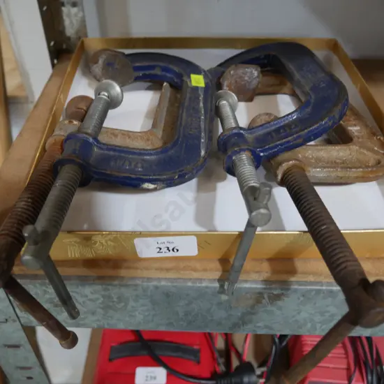 Four clamps