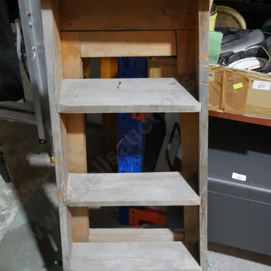 Wooden step ladder