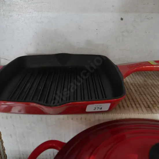 Le creuset cast iron frying pan