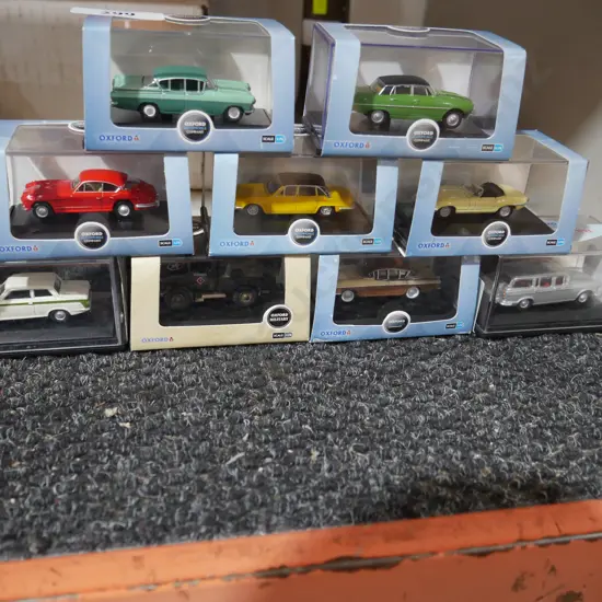 Assorted model cars