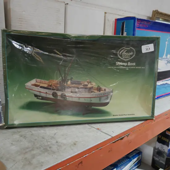 Model shrimp boat