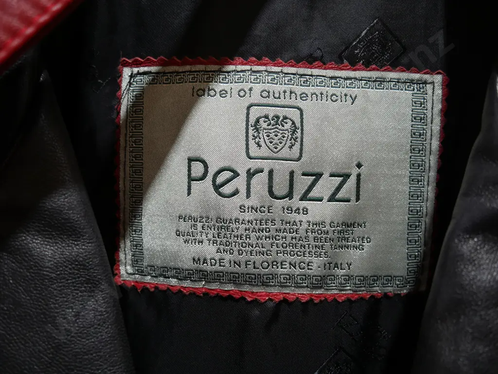 Peruzzi Italian made red leather jacket Image 1++