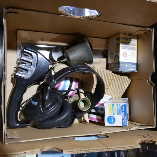 Headphones, knife sharpener etc