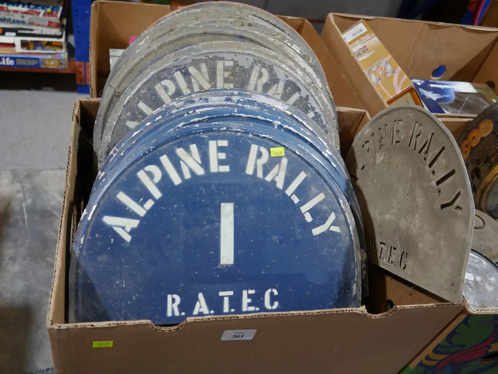 Alpine Rally signs Image 1++