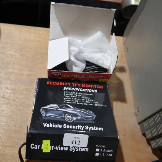 Vehicle security system etc