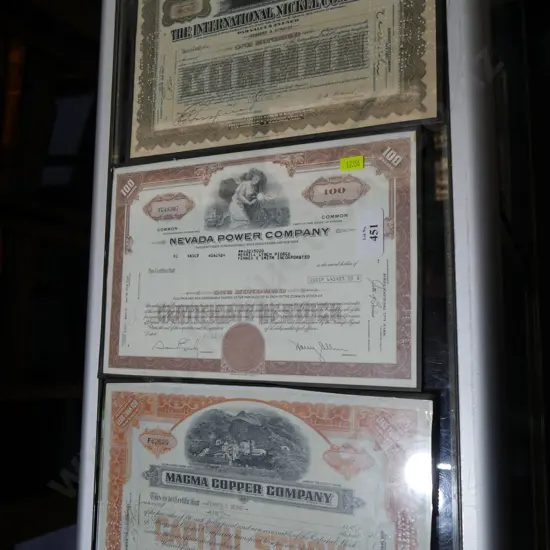 3 framed stocks