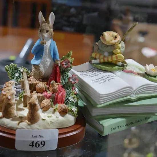 Two Peter Rabbit ornaments