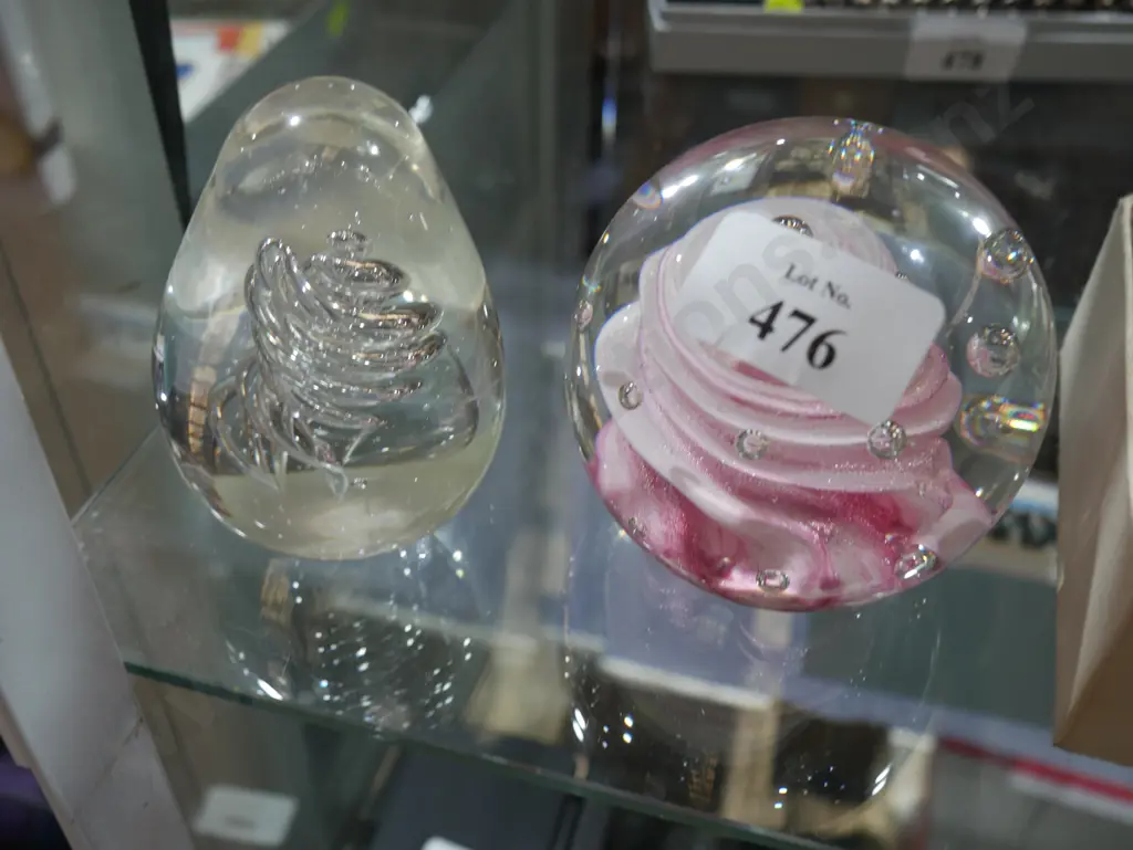 Two glass paper weights Image 1++