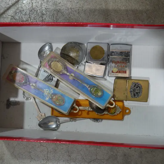 Souvenir spoons etc