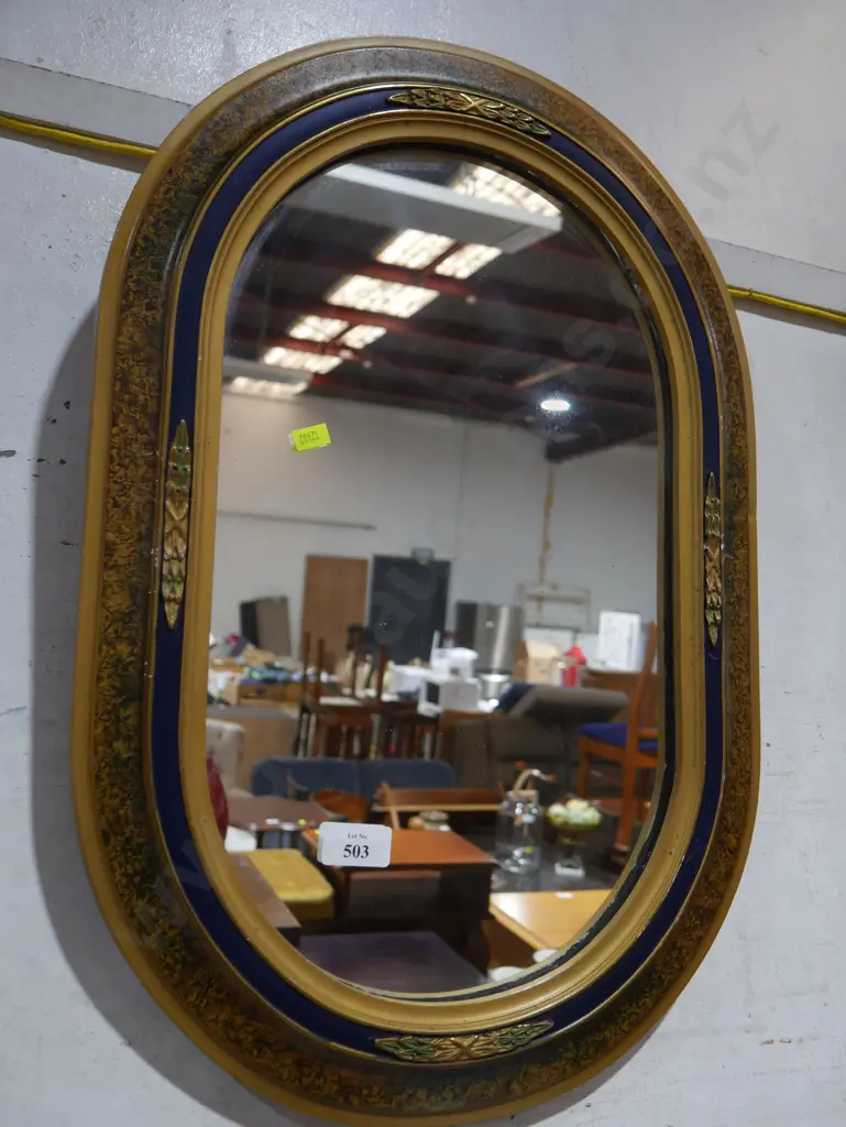 Oval framed mirror Image 1++