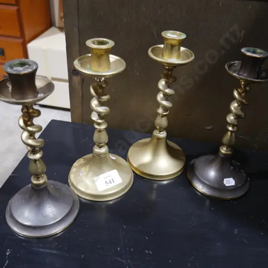 4 candlestick holders