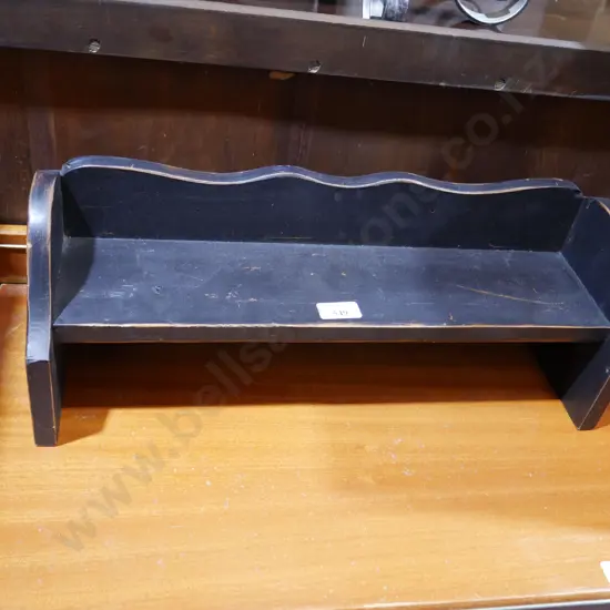 Black wooden stand