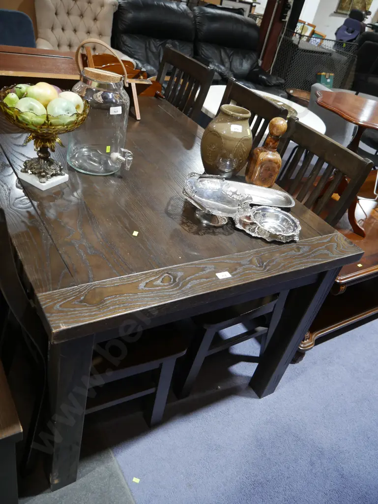 Dining table and six chairs Image 1++