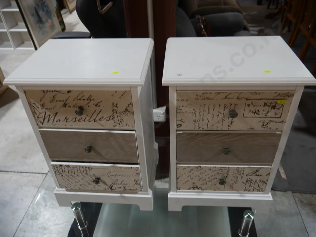Pair of bedside drawers Image 1++