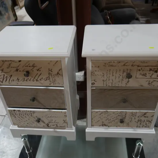 Pair of bedside drawers
