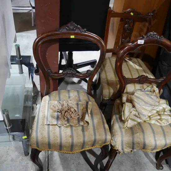 3 vintage dining chairs