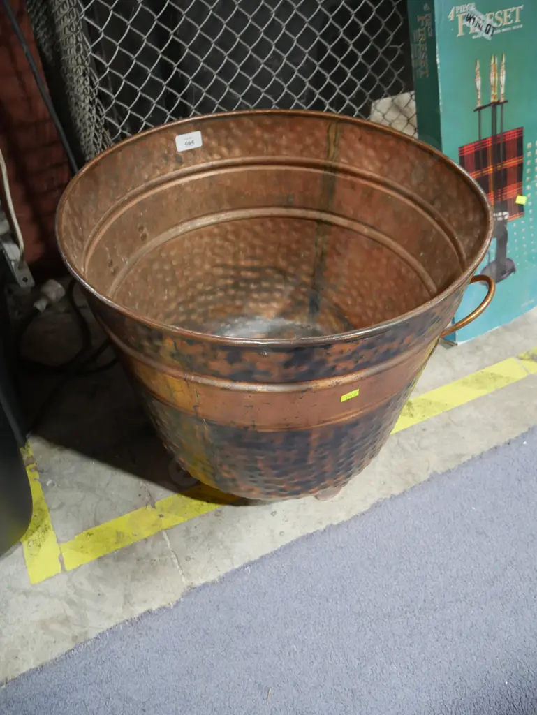 Copper log bin Image 1++