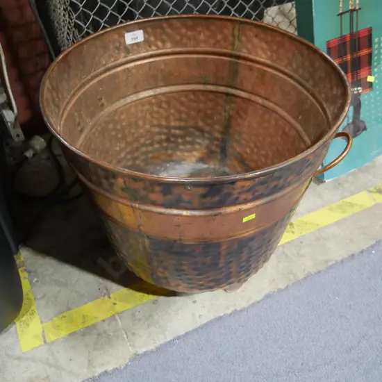 Copper log bin