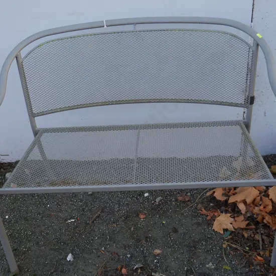 Metal bench seat