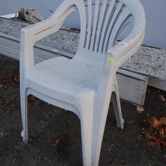 2 plastic chairs